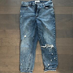 A+F Distressed Blue Jeans